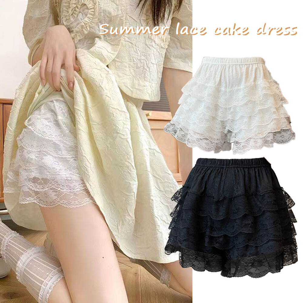 Safety Shorts Home Sleep Shorts Lace Safety Pants Cake Skirt