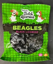 Gustaf's Dutch Licorice Beagles 5.29 oz Pkg Authentic Dutch Candy BB 06/06/26