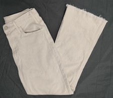 Mother Jeans The Hustler Ankle Fray Size 25x25 Ivory Gettin' In