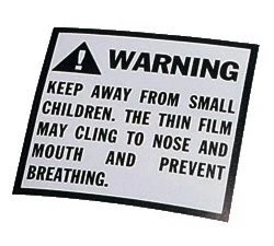 2 x 2" Suffocation Warning Labels-Roll of 500 - Image 1 of 1