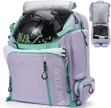 Ski Boots Bag Backpack 61L, Purple