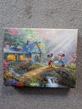 Mickey and Minnie – Sweetheart Bridge Thomas Kinkade Disney Dreams Collection