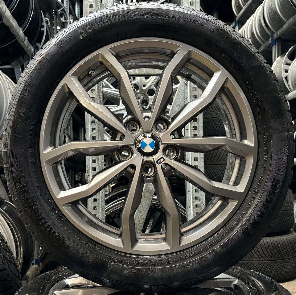 4x Original BMW Winterräder 205/55 R18 96H - für X1 F48 X2 F39 1702 - Bild 2 von 3