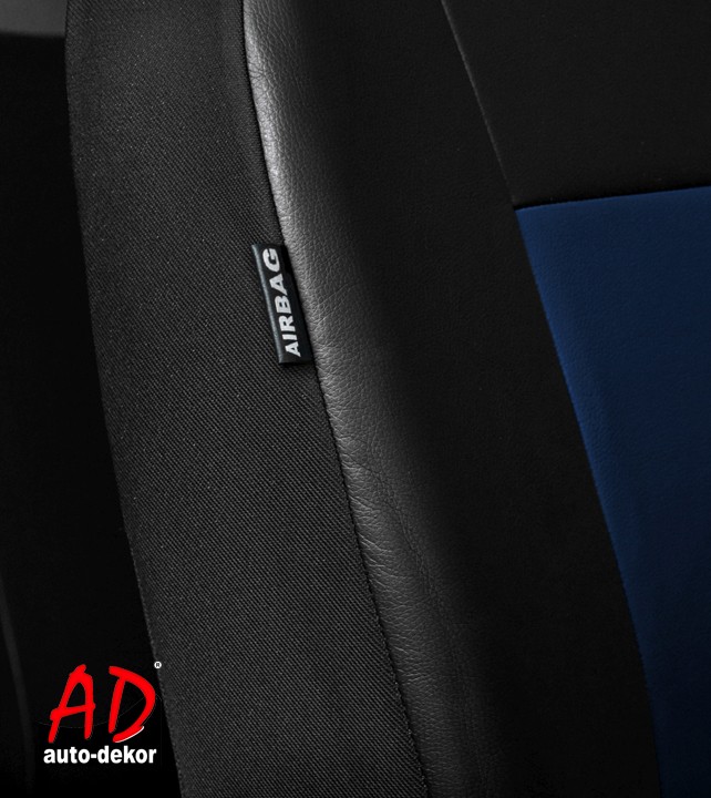 Coprisedili Auto Universali in Similpelle Fodere Set Complete X-line Blu - Miniatura 3
