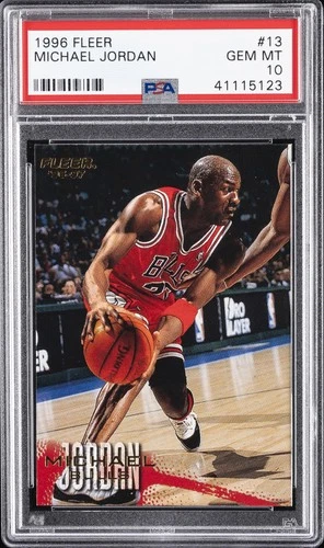 1996 FLEER #13 MICHAEL JORDAN PSA 10