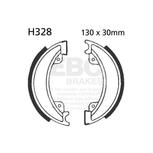 EBC Brake Shoe Set Front Left for Honda CR 250 RC 1982 - 1983
