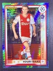 2022-23 Merlin Chrome UEFA Youri Baas Aqua Prism Refractor RC Rookie Ajax