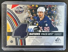 2025-26 SP Game Used Chris Kreider 4 Nations Face-Off Fabrics Jersey #4N-CK