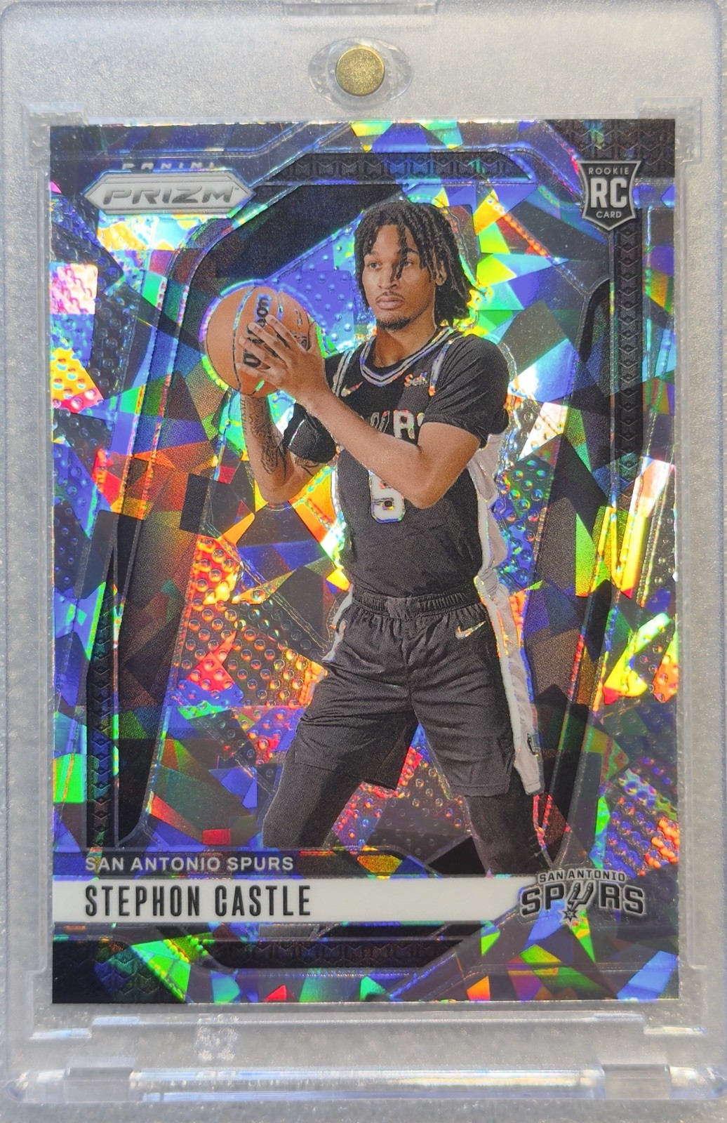 2024 Panini Prizm Stephon Castle #234 Silver Cracked Ice Prizm (RC)
