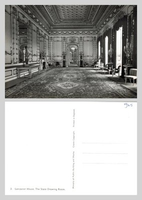 Vintage Postkarte - Lancaster House State Salon London UNBESPIELT