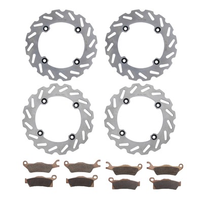 2015 Can-Am Outlander 1000 6x6 Front & Rear RipTide Brake Rotors & Brake Pads