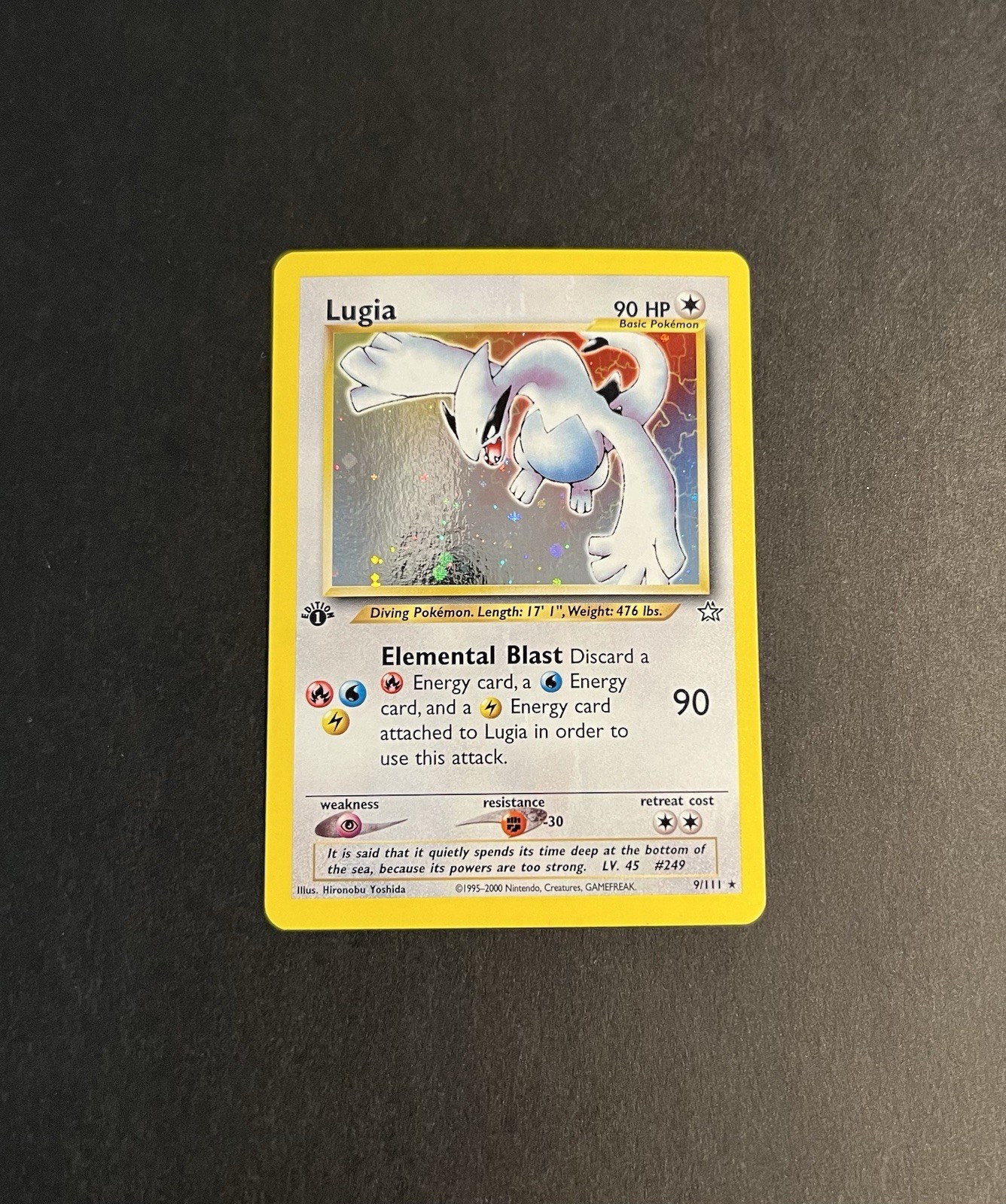 Lugia 1st Edition 9/111 Pokemon Neo Genesis Holo (MP)