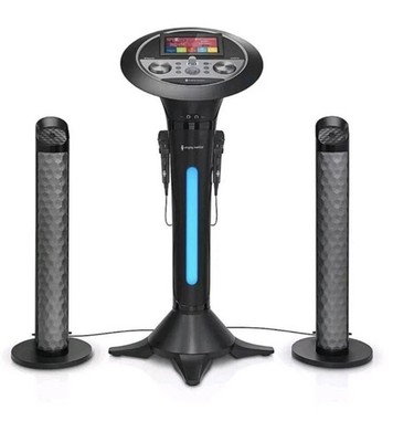 Premium Wi-Fi Karaoke System 7'' Touchscreen Singing Machine - Two Mics Complete