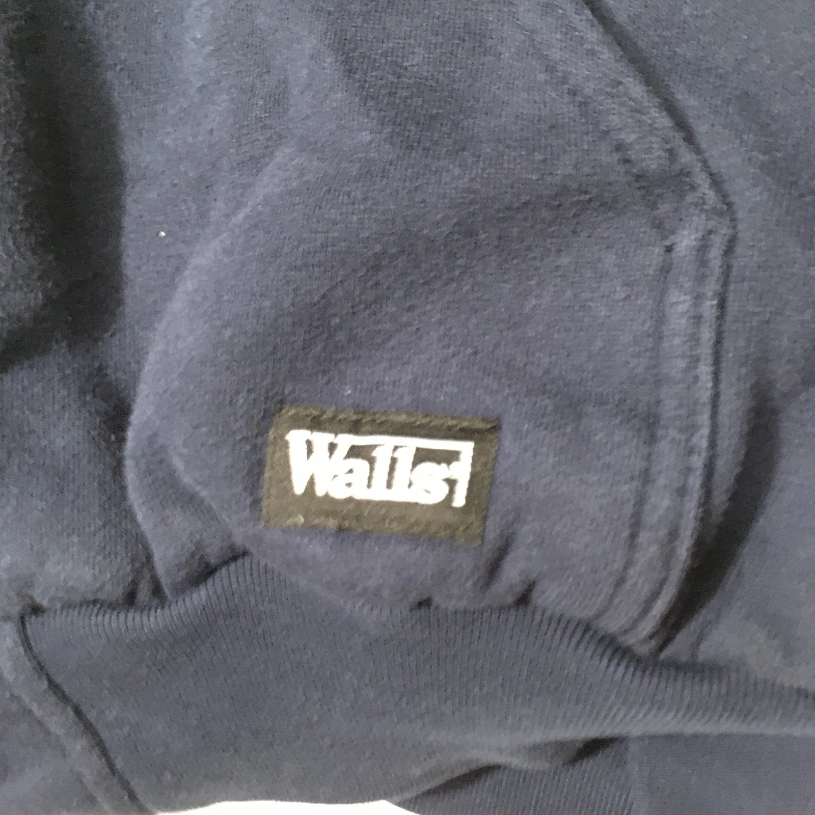 Walls Workwear Jacket Men’s Large blue Zip Hoodie Heavyweight QUILTED Lined image 2