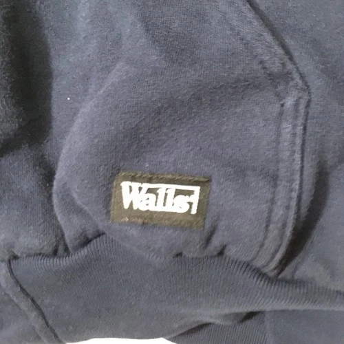 Walls Workwear Jacket Men’s Large blue Zip Hoodie Heavyweight QUILTED Lined image 2