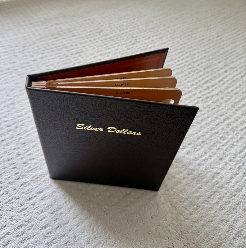 Dansco 3 page CENTS pages within a Silver Dollar album