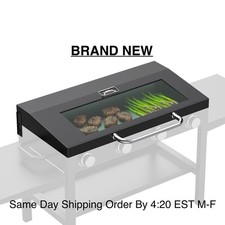 Hinged Lid for Blackstone 36” Griddle,Upgrade Clear View Cover Hood Thermometer