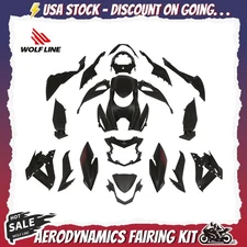 WOLFLINE Fairing Kit For Suzuki GSXS 750 GSX-S 750Z 2017-2022 Bodywork Black ABS