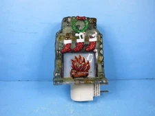 CHRISTMAS- Flickering Flame Fireplace Nightlight-Midwest CBK-USED