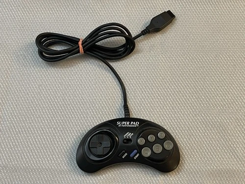 VTG Sega Genesis Super Pad 6-Button Controller by Performance TESTED WORKING!!