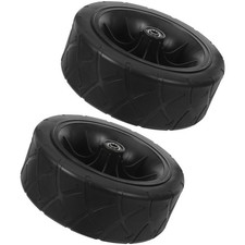 Rubber Wagon Cart Wheels Durable for Outdoor Camping Utility Smooth and Quiet