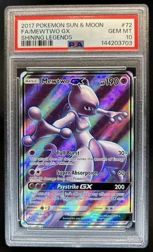 2017 Pokemon Shining Legends Mewtwo #72/73 PSA 10 GEM MINT
