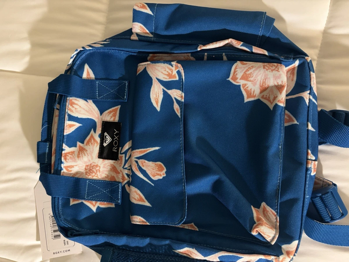 ROXY Bliss Blue Full Terry Cloth Small Backpack/NWT Small fabric backpack Roxy New | Mercari main image 2