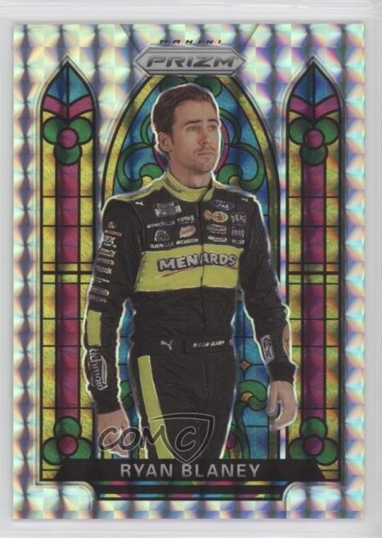 2020 Panini Prizm Stained Glass Silver Mosaic Prizm /199 Ryan Blaney #70 1n1n
