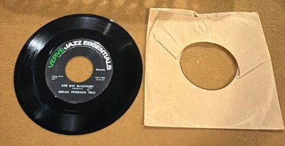 Oscar Peterson Trio - Verve, Bye Bye Blackbird/ Golden Striker 45 Record