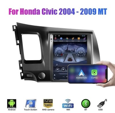 PREMIUM QLED Tesla Style Honda Civic 2004-2009 Apple CarPlay/Android Auto Stereo
