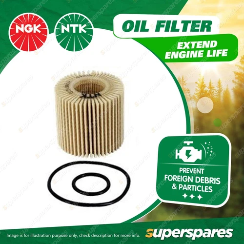 1 x NTK Oil Filter - OLFL0014 Refer Ryco R2620P Wesfil WCO17 74mm x 74mm x 76mm