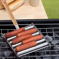 Hot Dog Grill Rack Rust Proof Outdoor Cooking Gear Heat Resistant for Camping