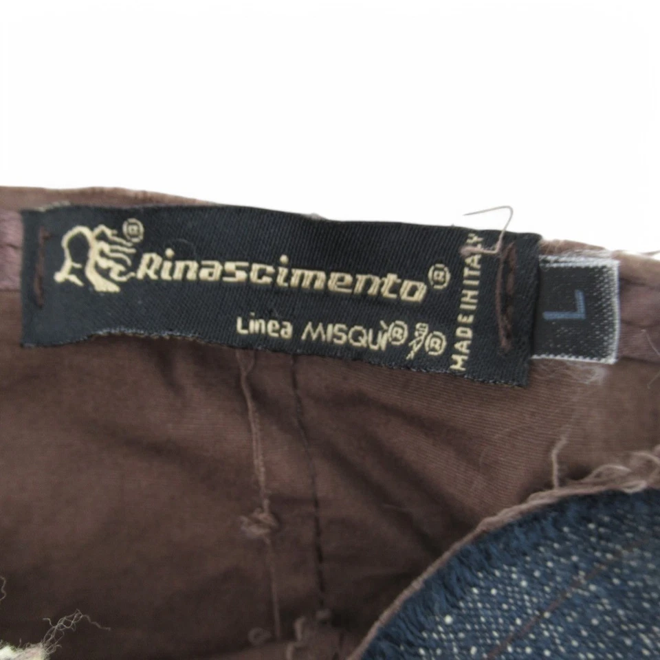 RINASCIMENTO нашивка работы юбка Великобритании большой длинный коричневый смесь хлопок Preloved - Изображение 4 из 4