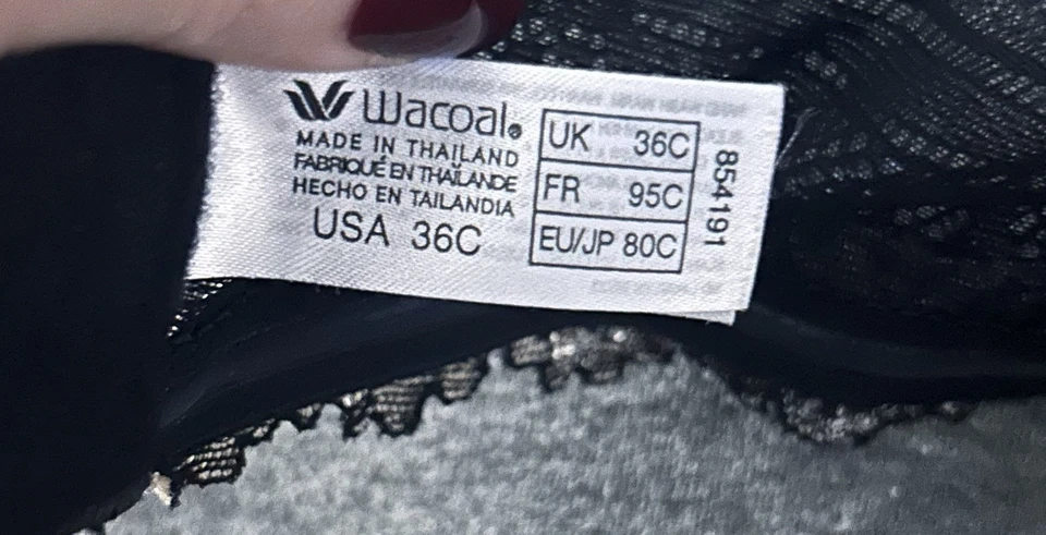 Wacoal 854191 Embrace Strapless Push-up Underwire Bra 36C - Image 4 of 4