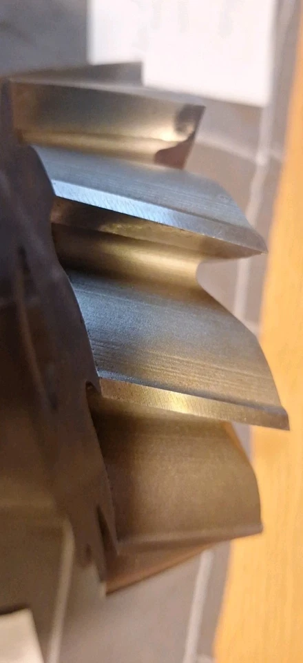 HSS Walzenstirnfräser Schlichtfräser FETTE D=130×35×40mm Nachgeschliffen Scharf - Bild 3 von 4