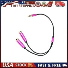 3.5mm AUX Headphone Splitter 1 Male to 2 Fema...