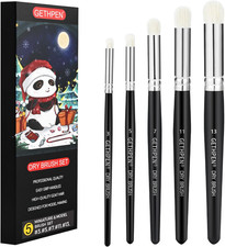 Dry Brush Miniature Painting Drybrush Set - 5 Sizes Hobby Detail Paint Brush Set