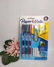 Paper Mate 0.7mm Mechanical 2 Pencils 3 Lead Refill Set 1 Erasers 3 