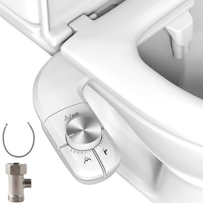 Bidet Fresh Water Dual Spray Kit Non Electric Toilet Seat Attachment Cold Wash