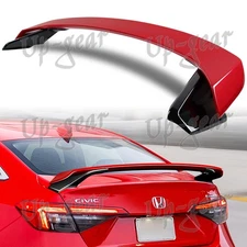 For 2022-2025 Honda Civic Sedan HP-Style 2-Tone Red & Black Trunk Spoiler Wing