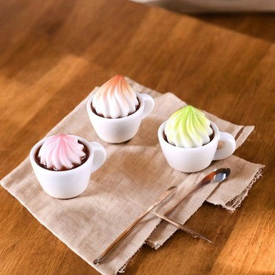 1Set 1:12 Dollhouse Miniature Cake Coffee Fork Tray Food Model Kitchen Decor Toy