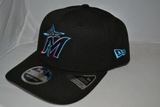 NEW ERA MIAMI MARLINS  STRETCH 9SEVENTY SNAPBACK HAT BLACK BRAND NEW