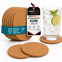 Korkuntersetzer Rund Kork Untersetzer GläSer 10Er Set Kork Glasuntersetzer Rund