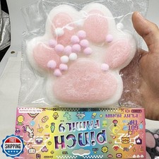 Taba Giant Paw Squishy for Kids Adults, Big Furry Cat Paw Squishy