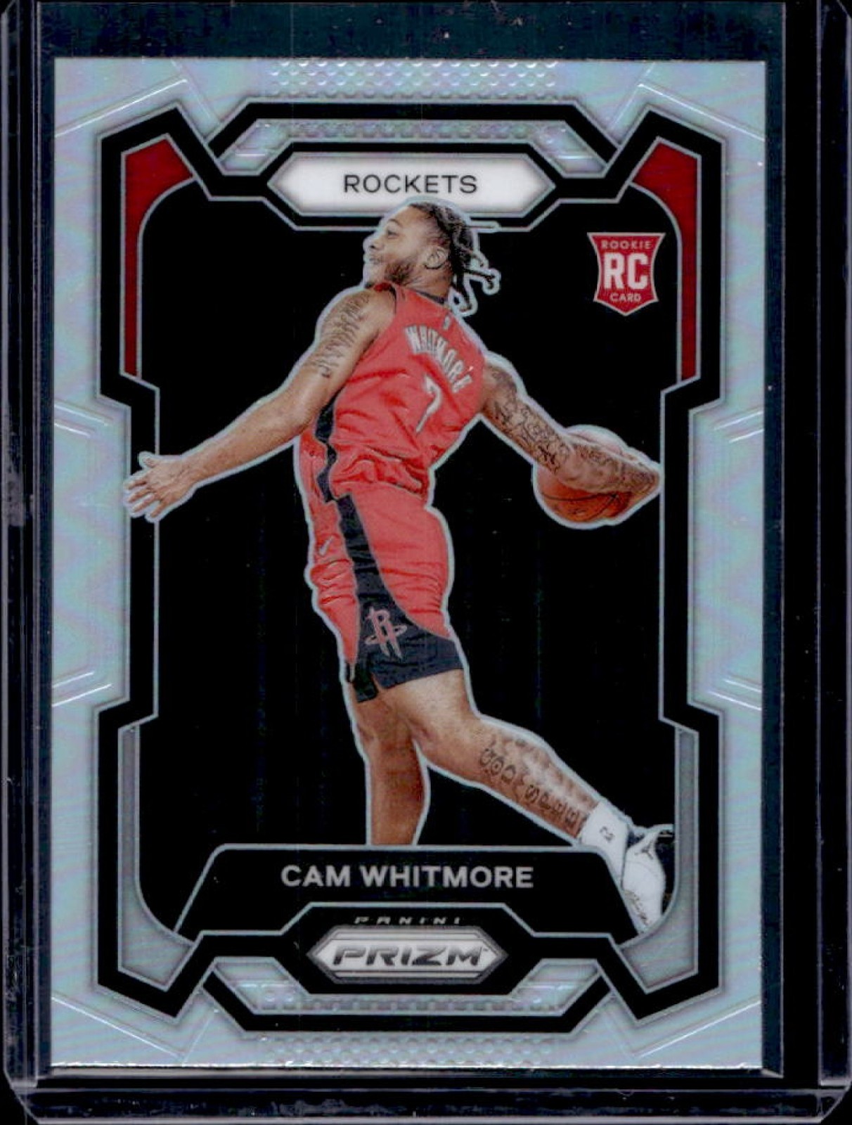 2023-24 Prizm Cam Whitmore RC Prizm Silver Rookie #129 Rockets