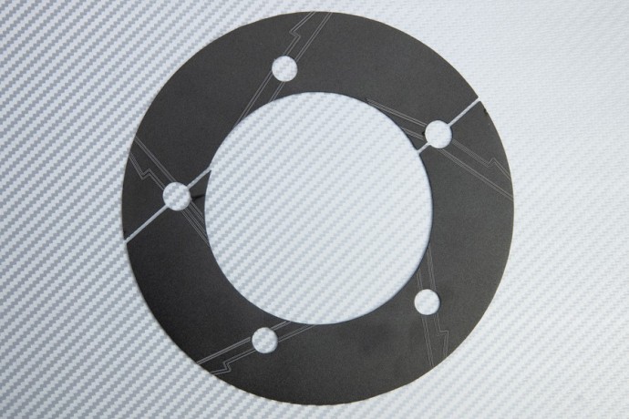 Cache Couronne Aluminium Noir KAWASAKI ZX6R Finition Anodisée Haute Qualité