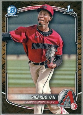 RICARDO YAN 2025 Bowman Chrome 1st Reptilian Refractor #BCP-31 Diamondbacks