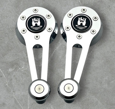 Window Crank SET for 1961-1967 TYPE 3 Chrome w/Chrome knobs CRUISER WB