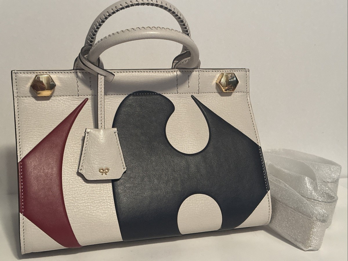Anya Hindmarch Carrefour Women's Leather Handbag Purse Anya Hindmarch Carrefour Women's Leather Handbag Purse