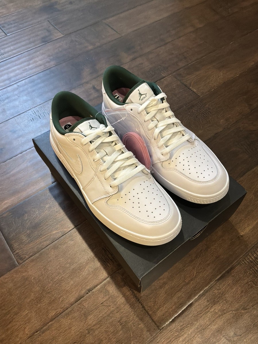Nike Air Jordan 1 Golf Masters Men's Spikeless Shoe White Green